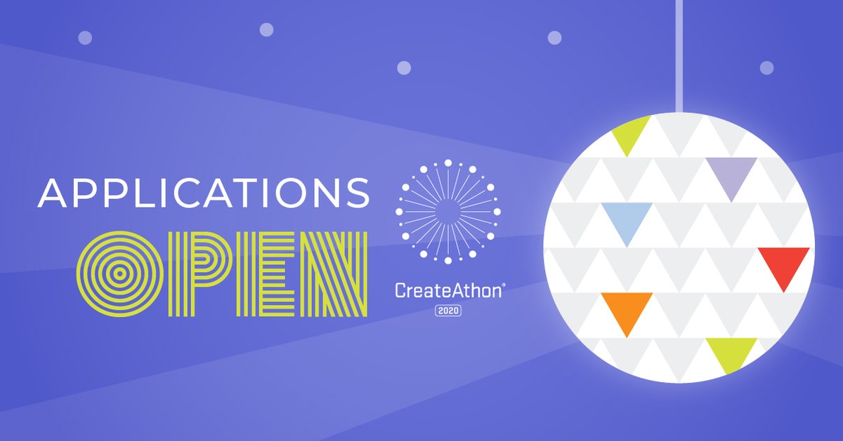 It’s official! Applications for CreateAthon 2020 are open. Our theme this year is Disco and you better believe we’ll be bringing the funk! Can you dig it? 🕺Is your nonprofit in need of marketing help? Apply today! bit.ly/2MMvDxY  ✨#CreateAthon2020 #nonprofits