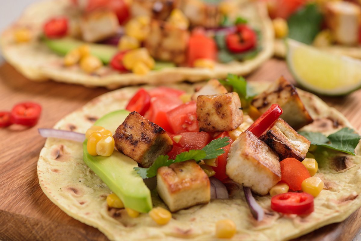 Had your fill of grilled burgers and hot dogs this past holiday weekend? Take a day off from meat and treat yourself to these healthy and delicious Tofu Tacos with Avocado Lime Crema. bit.ly/2AnuWXa  #meatlessmonday #healthyrecipe #healthyeating