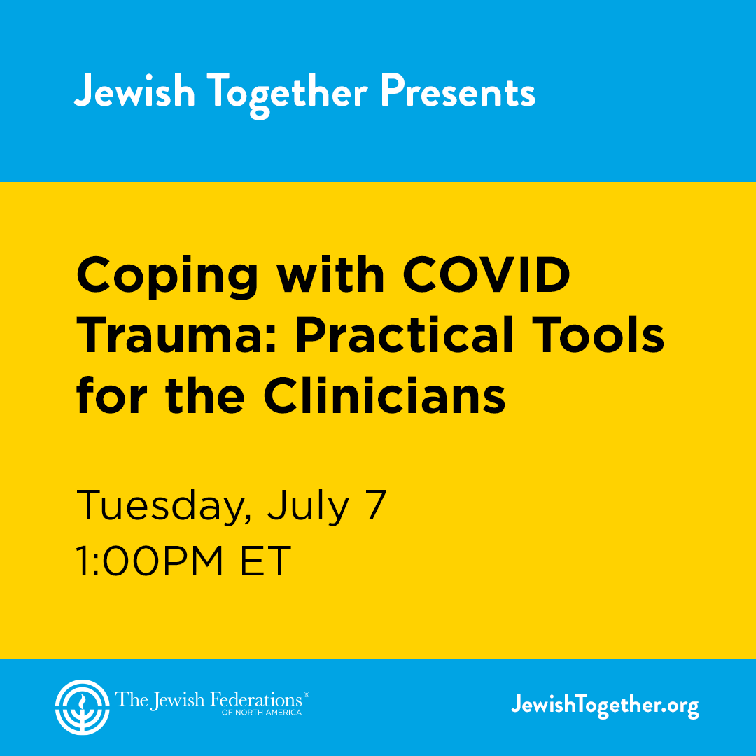 During these unprecedented times, the Israel Trauma Coalition is offering us their expertise in a session exploring practical skills on psycho-social interventions. Co-sponsored by ITC, Network of Jewish Human Service Agencies, <a href="/IsraelMFA/">Israel Foreign Ministry</a> &amp; JFNA. Register: jfeds.org/PracticalTools…