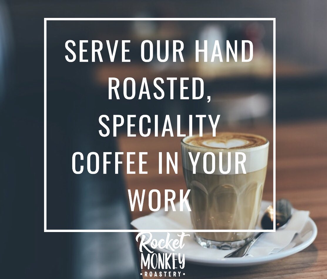 Did you know we supply restaurants, bars and coffee shops with our hand roasted coffees? 

If your go to coffee shop doesn’t stock Rocket Monkey Roastery ask them why not then tell them to email andrew@rocketmonkeycoffee.com.