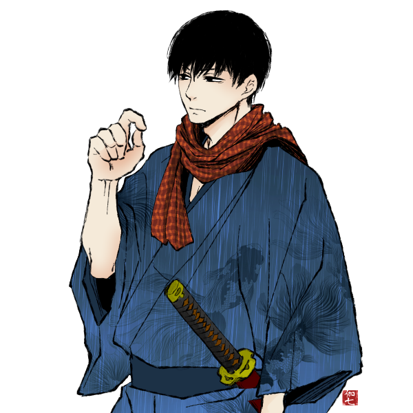 着物男子のtwitterイラスト検索結果