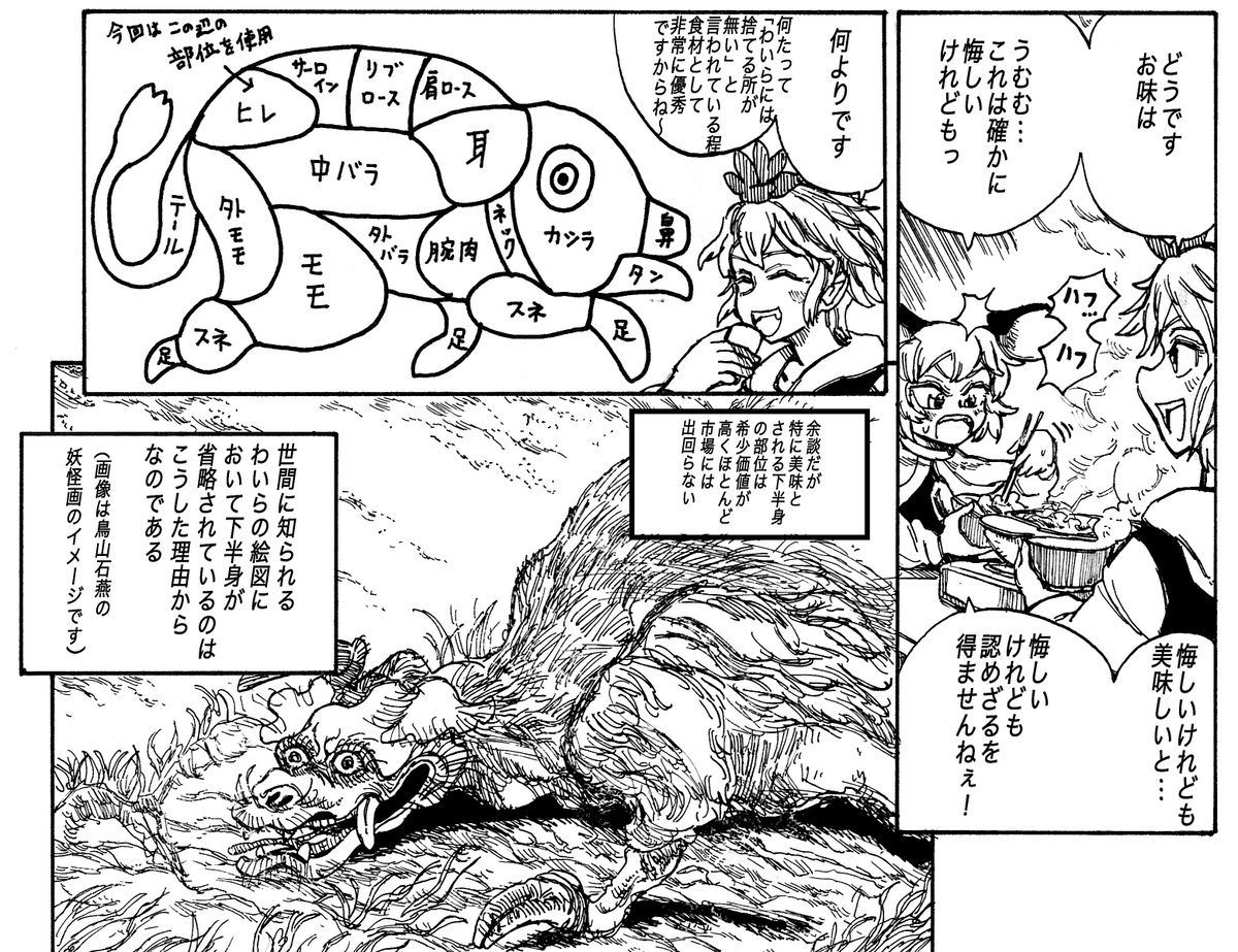 ↓
サークルえすけび領域様(ね08)が企画されたこちらの「ナズ星ナズごはん合同誌 なずとらごのみ」に漫画を4p寄稿させていただきました。とれじゃーぱーてぃー!2 にて頒布される予定とのことです。
「食」をテーマにした実にボリューミーな一冊。良かったら是非🙏 