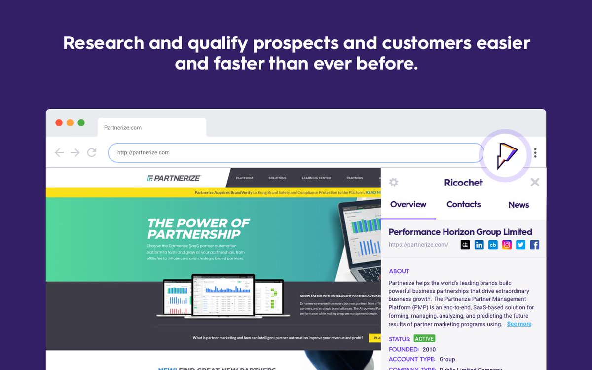 RicochetAI's tweet photo. We're excited to see the first of over 100 early access invites going out this afternoon! 

If you missed out, you can sign up now for the launch of @RicochetAI's free sales tool at https://t.co/4RuysvQR5b https://t.co/g2kMGNgTFx