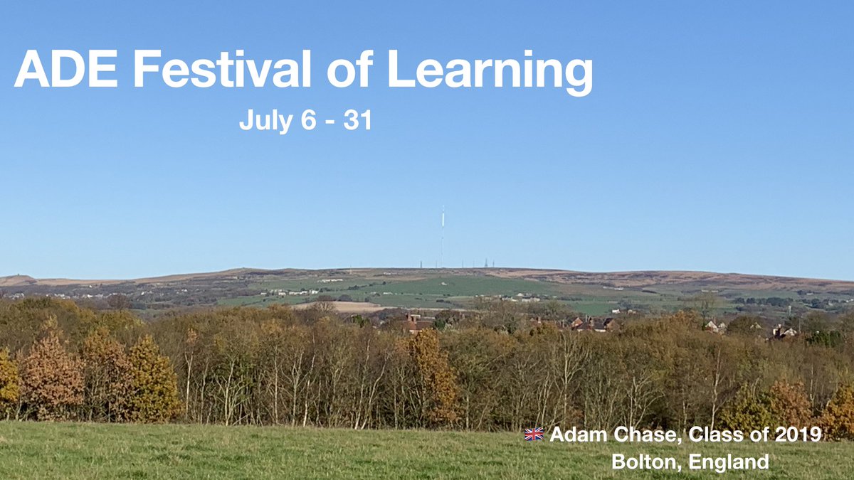 _geekyteacher's tweet photo. So excited for the launch of #ADEFestivalofLearning, there are so many incredible workshops, can’t wait to learn &amp; improve! I’m going to try to get to as many sessions as possible.  I saw this great idea from @gavinsmart to make your landing slide! #AppleEDUchat #ADE2020 https://t.co/qFgGzM9W65