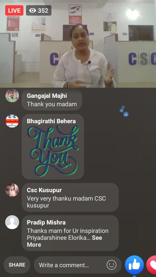 GangajalM's tweet photo. #cscgrameenestore ki baat- State Head ke saath Facebook par Live today 5 P.M @SwornaprabhaSi1 @dintya15 @OdishaSpv @CSCSPVSONEPUR1 https://t.co/m6Cm0xM0K6