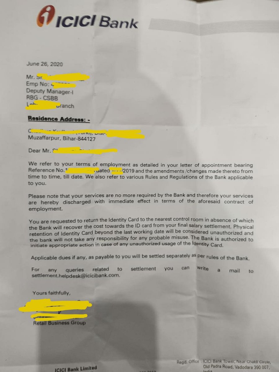 idesibanda's tweet photo. More Bankers of #ICICIBank are rising to support the fellow colleague @I_m_kumar94 who is being harassed by @ICICIBank @ICICIBank_Care HR policies.

In #Covid19 crisis, it's InHumane by Bank. You can't forcefully remove staffs of your Bank without genuine reason for cost cutting. https://t.co/ziW8qDIEn9
