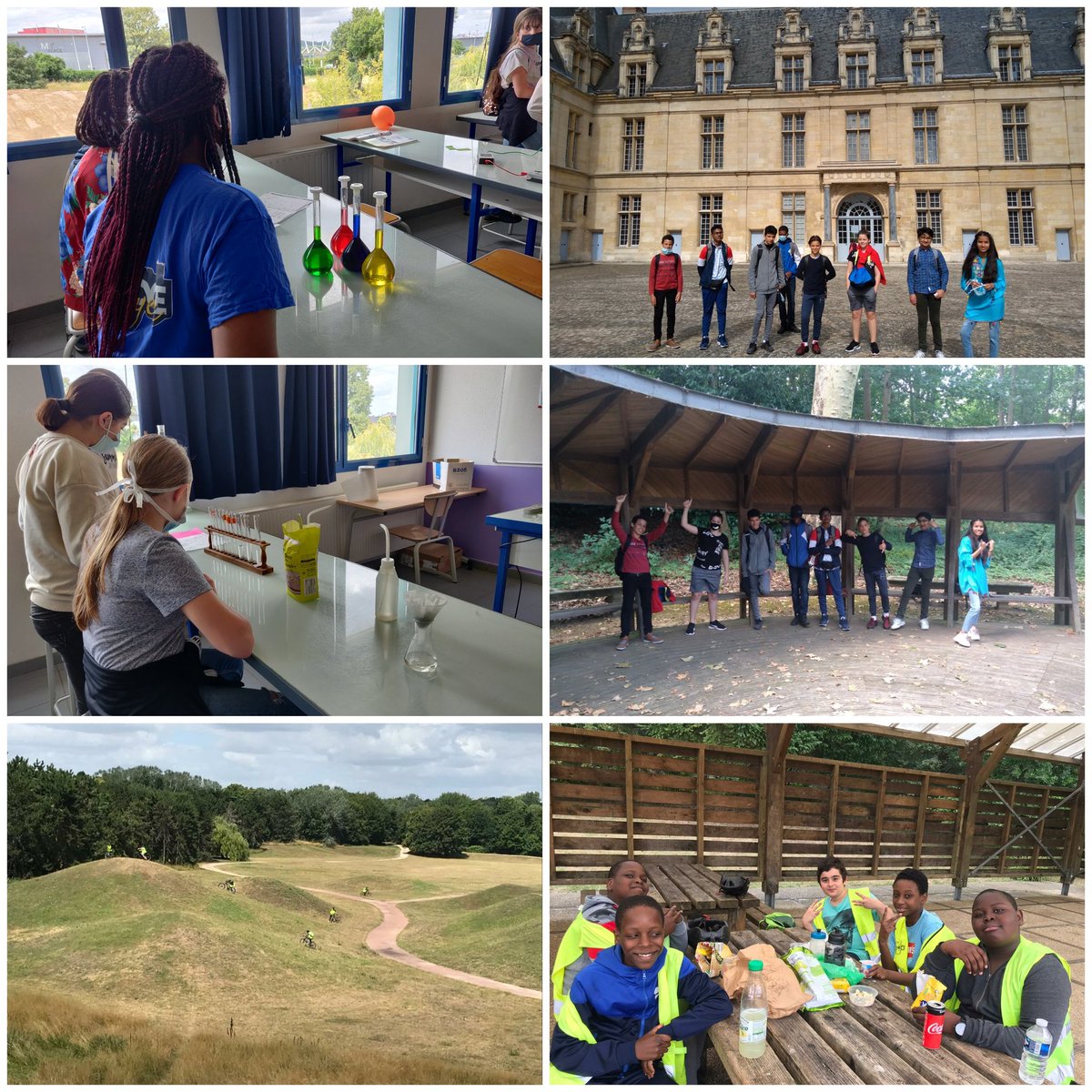 CChantereine's tweet photo. Au programme du premier jour de l'école ouverte, sortie VTT, sortie au château d'Écouen et escape game scientifique https://t.co/zhcnVgjnjm