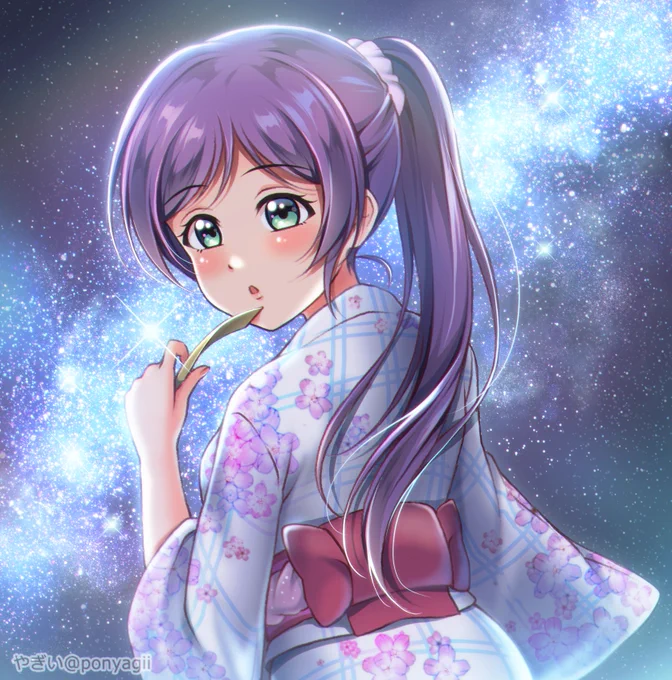 天の川、ポニテのんたん
#七夕
#ポニーテールの日
#lovelive 