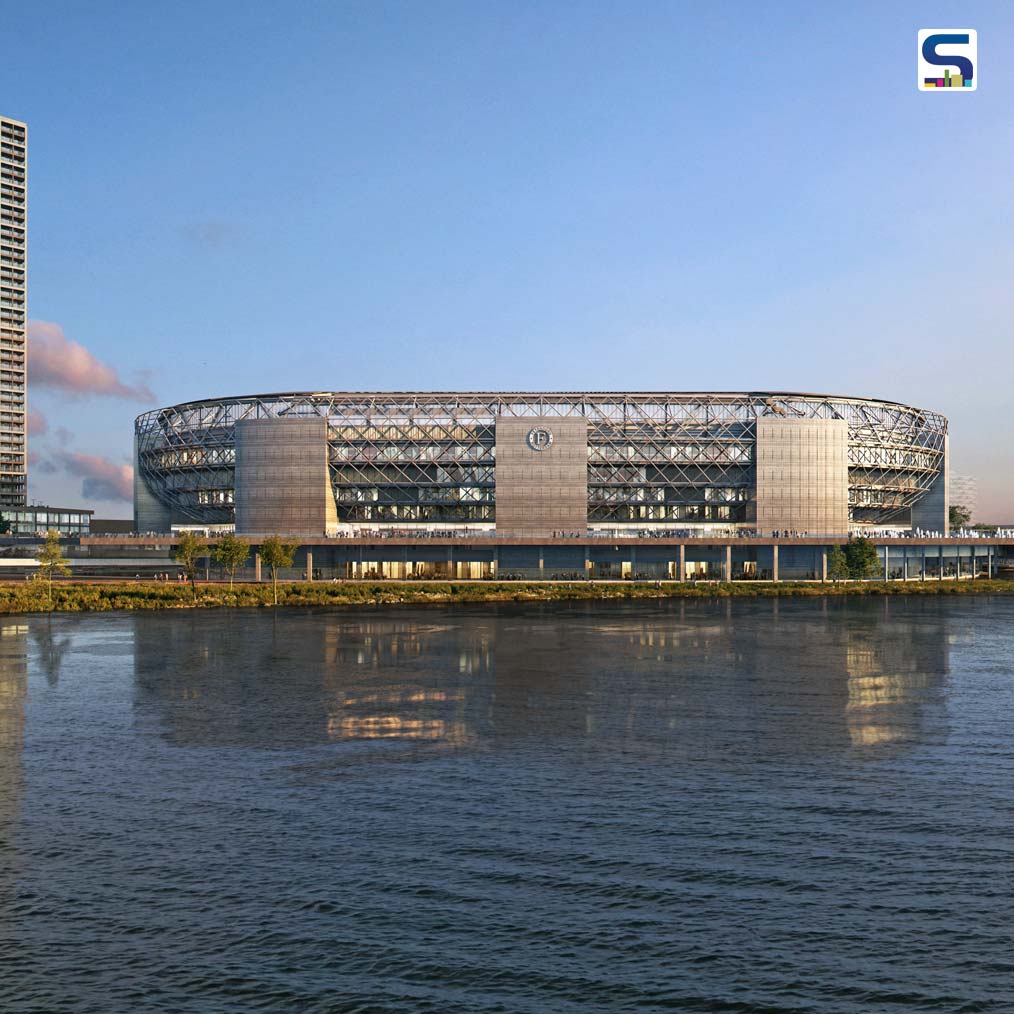 SurfacesMagzin's tweet image. OMA unveils design for the largest football stadium in Netherlands

OMA unveiled the design of the Feyenoord Rotterdam football club with an increased capacity of 63,000 seats. 

Read more- surfacesreporter.com/articles/61791…

#SurfacesReporter #SurfacesReporterdotcom #ArchitectrualDesign