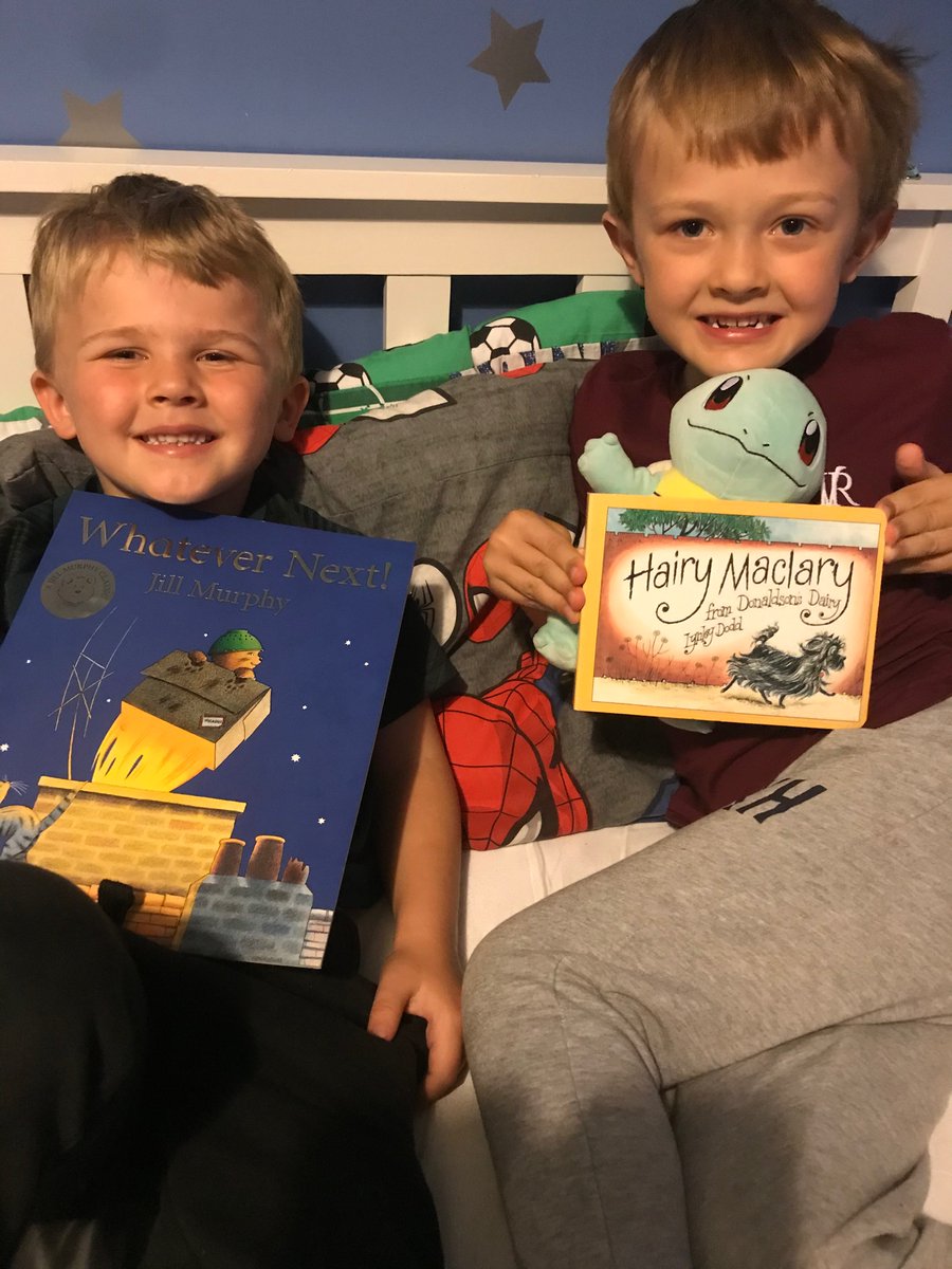 danielle_hole's tweet photo. Enjoying story time! We are pleased two of our favourite books are on the list this week 📚 #whatevernext #hairymaclary @TanfieldPrimary https://t.co/LcWpHiKgpm