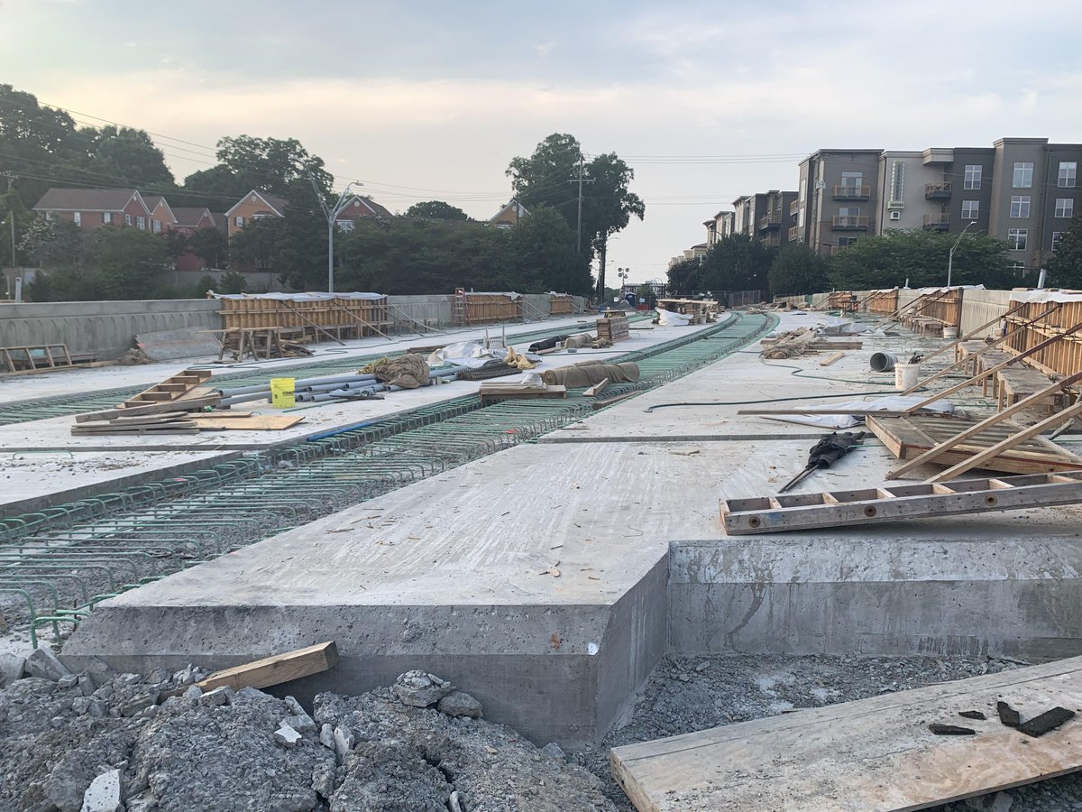 CLTdevelopment's tweet photo. First #HawthornBridge update, that was actually worth posting, in a while. Lots of concrete, cast details on the bridge, nice to see some progress.

@JoeBrunoWSOC9 https://t.co/8JWB1fmcLv