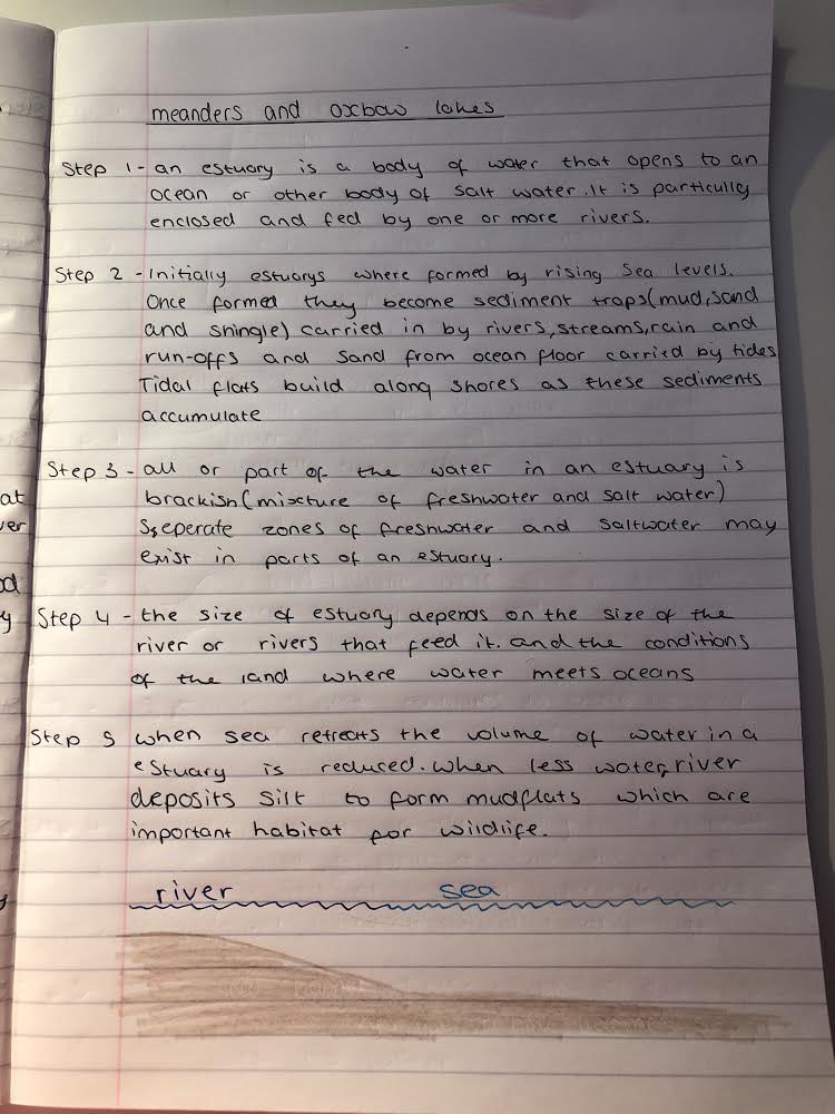 Mrs_Geography's tweet image. YR9 currently learning river feature formation, using my home learning booklets &amp;amp; YouTube channel - thiught I would share this fantastic example... #HomeLearningUK @greenbankhs mrsgeographyblog.wordpress.com/2020/05/11/gcs…