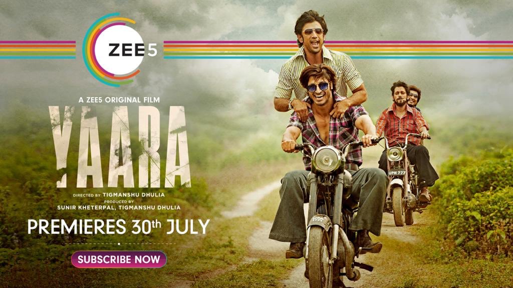 iAmAzure's tweet photo. This #FriendshipDay, let's celebrate this incredible bond with #YaaraOnZEE5, premieres 30th July.

#HappyFriendshipMonth

@VidyutJammwal @TheAmitSadh @MrVijayVarma @shrutihaasan @imsanjaimishra @dirtigmanshu @kennybasumatary @ZEE5Premium @SunirKheterpal https://t.co/JIvdW46ovz