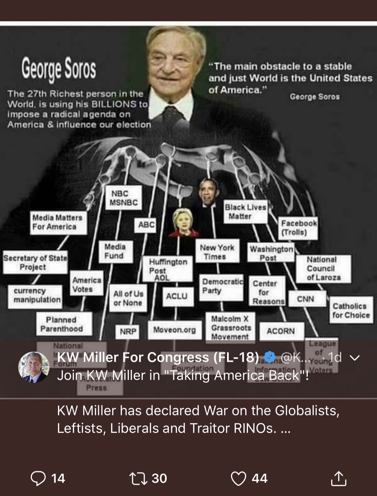 Ari Kohen al Twitter: "George Soros comes up a *lot* in this guy's tweets.  Over the past 2 decades the right wing has made Soros responsible for just  about everything they hate.