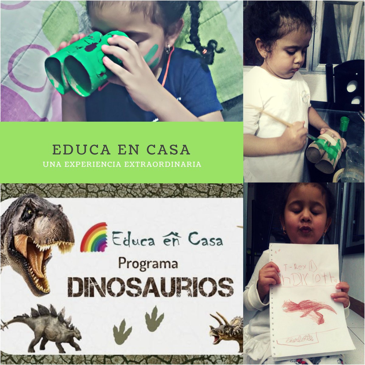 feducaencasa's tweet photo. Empezamos esta semana viviendo grandes aventuras con el programa de #Dinosaurios

#educaencasa #actividadesinfantiles #quedateencasa https://t.co/tP1ThQ2mz8