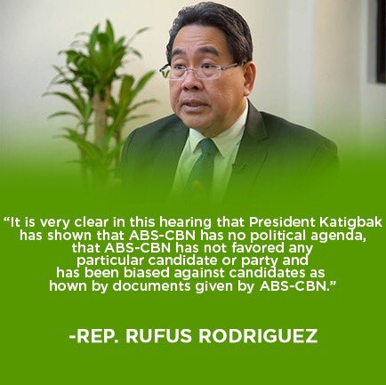 capulong_love's tweet photo. Maraming salamat Rep Rufus! #VoteYesToABSCBN #IbalikAngABSCBN https://t.co/4JnU7tGtUX