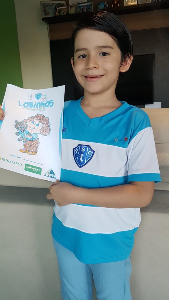 Paysandu's tweet photo. Olha o Antônio Neto, o Arthur Barros e a Chiara Campos com seus desenhos coloridos do quadro “Lobinhos pintando o 7”! 🎨💙🤩

Quer os desenhos para a criançada pintar? Manda uma mensagem pra gente! 🔵⚪️

📱(91) 99122-1250 (Whatsapp) | #Pintandoo7 #PaysandudaAmazônia https://t.co/Wl51ekhHnB