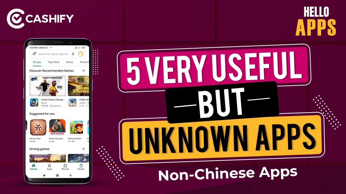 Cashify_'s tweet photo. Here's why we all should be talking about these non-Chinese apps right now!
Watch #HelloApps: https://t.co/Wcd8HeioQy https://t.co/EUu12RxBTv