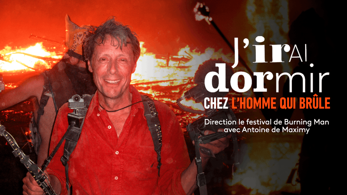 FranceTVNature's tweet photo. L'un des #JDCV les plus fous ? 

Retrouvez @AntoinedeMax au #BurningMan à 20.50 et disponible sur @francetv ►https://t.co/581Ecf8DFb https://t.co/01zgP7jH8s
