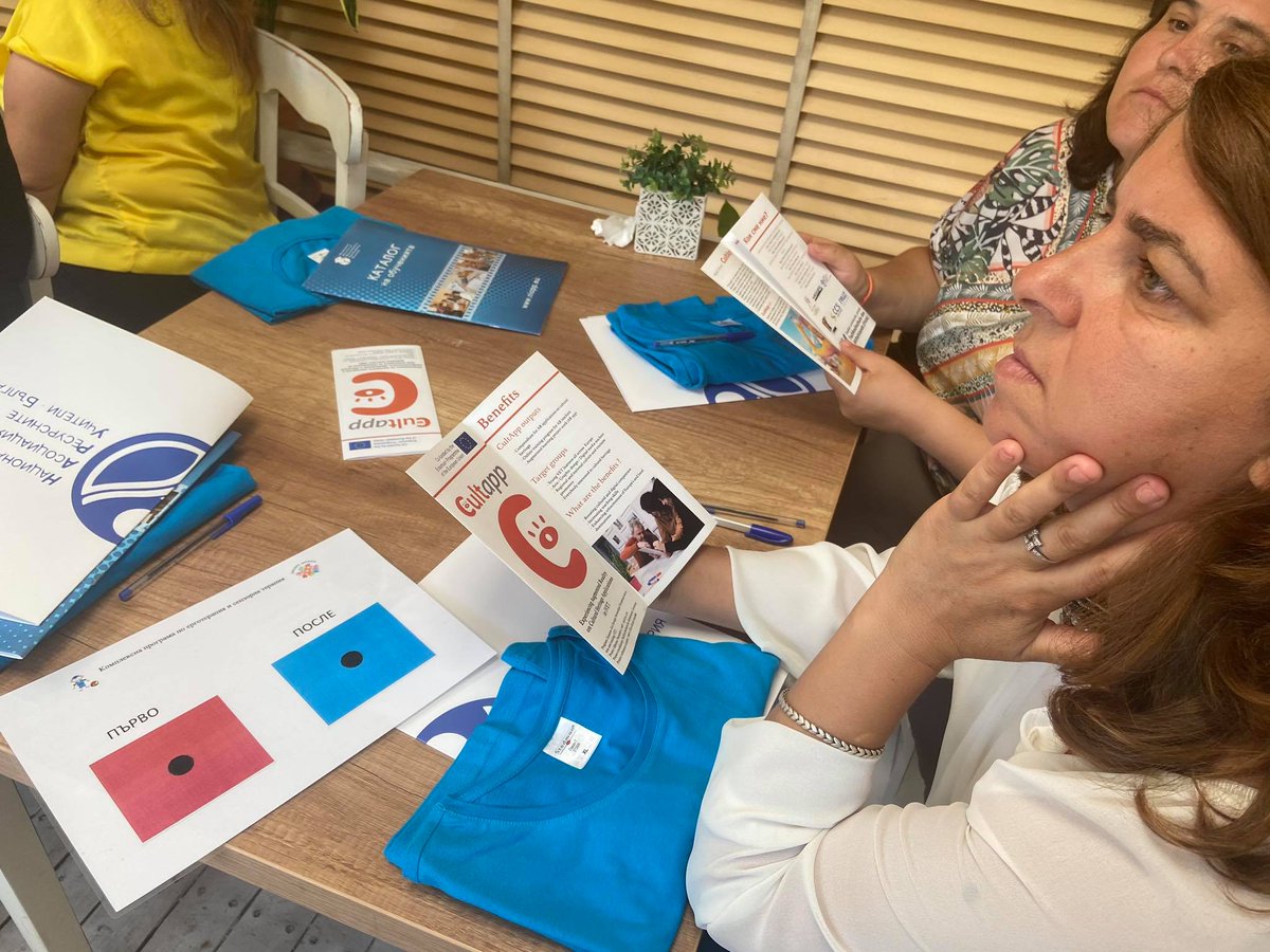 app_cult's tweet photo. The project #CultApp was presented during the traditional NART's Summer Academy for inclusion in the begging of July in the town of Pomorie/Bulgaria. The participants in the event were teachers and specialists in inclusive education from all over Bulgaria. https://t.co/yVmUM2uyb7