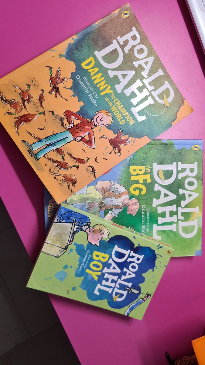 Cant say who loves Roald Dahl more, me or the kiddo... We have finished all his books ever written including his autobiography. Dahl's quirky and witty books have lovely illustrations from Quentin Blake. Should be a case study on how to write books for kids.