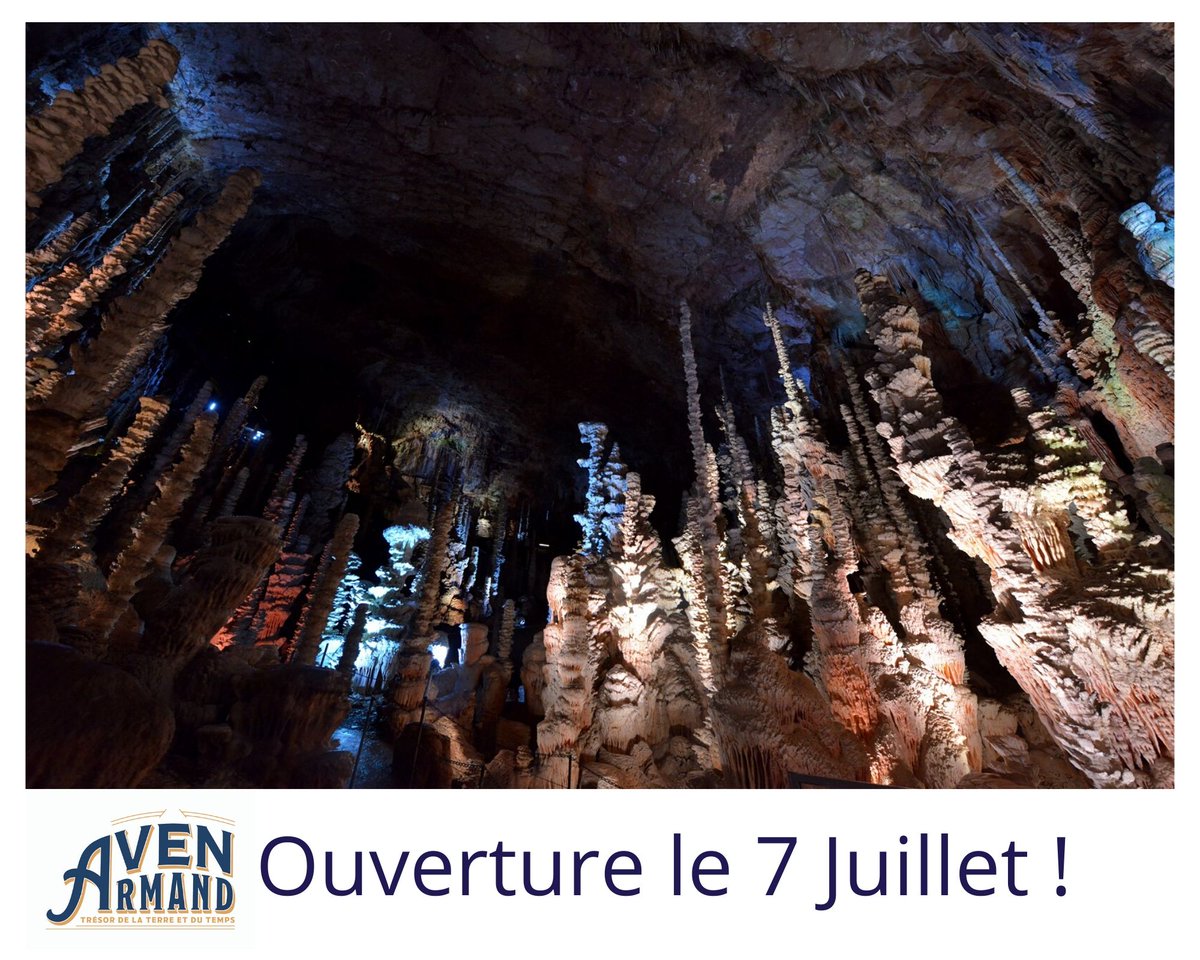 ❗️❗️AVEN ARMAND : OUVERTURE LE 7 JUILLET ❗️❗️⏱Le compte à rebours est lancé, plus que quelques heures avant l’ouverture. Dès demain, retrouvez-nous à l’Aven Armand pour une saison d’été pleine de bonnes surprises.... avenarmand.com