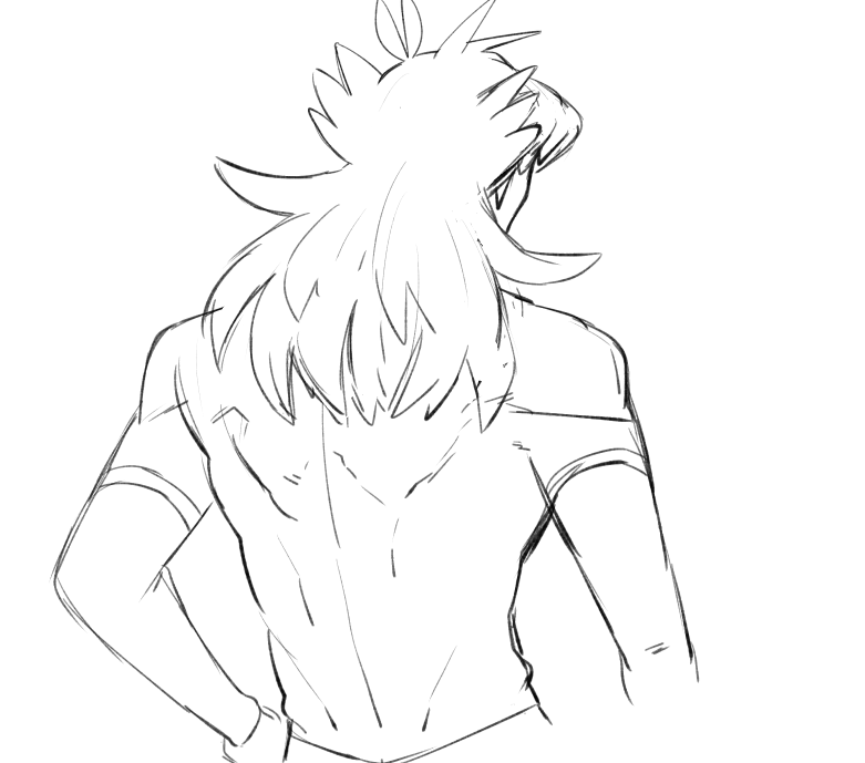 背筋描かなすぎて描き方忘れとるやないかい もりお Pkmn垢の漫画