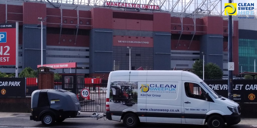 Our Karcher HDS 17/20 Pressure Washer was recently hired at Manchester United’s Old Trafford Stadium to clean their car park areas.  The following feedback was offered post-hire; “I am very impressed with the machine and service from Clean Sweep Hire…" #chirpcleansweep