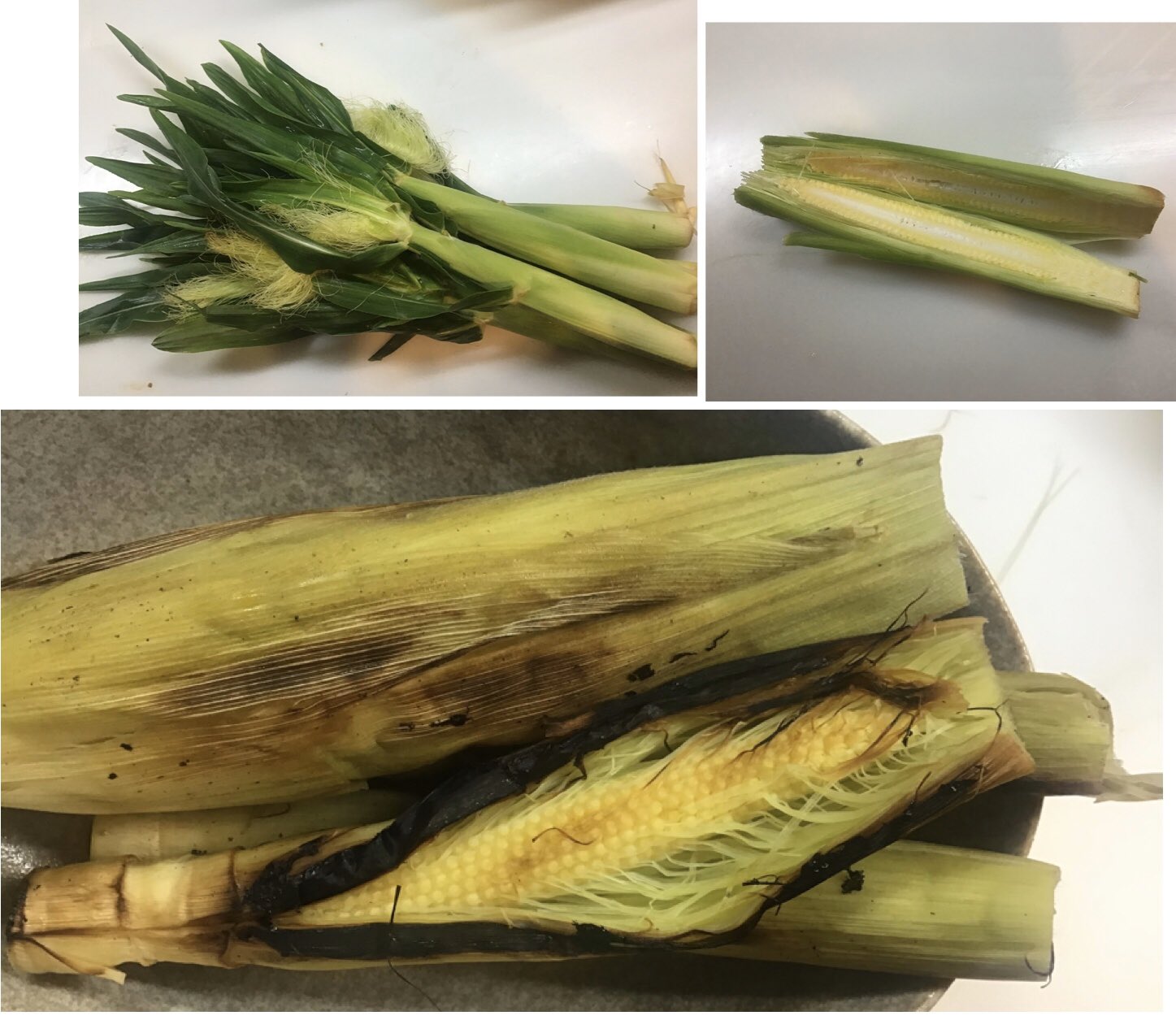 東ちづる Chizuru Azuma Get In Touch 焼きヤングコーン 皮付き生のヤングコーンはこの時期ならでは 数枚皮を剥いて 縦に包丁目を入れてフライパンに少し水を張り 蒸し焼きに ヒゲも柔らかいのでそのまま食べます 生のままで１本縦割りにして