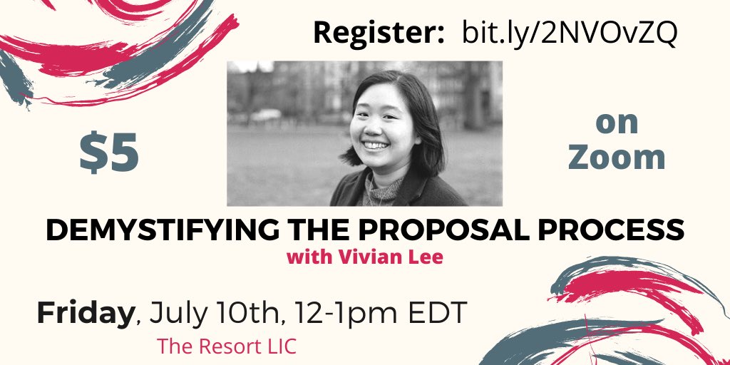 This Friday at noon, I will be teaching a crash course on crafting a nonfiction proposal and answer any industry questions you may have. Sign up here:  http://bit.ly/2NVOvZQ 