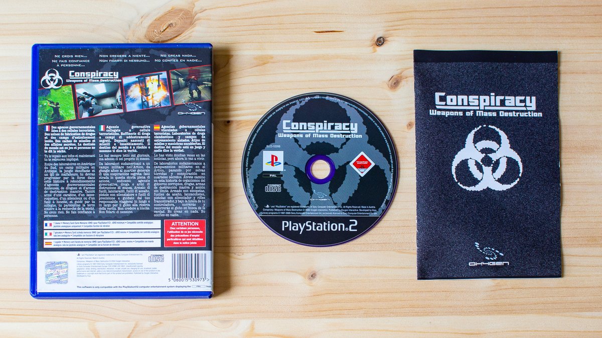 LaGammaCave's tweet photo. Jour 145

🎮 : Conspiracy 
📺 : PlayStation 2
⌨️ : Kuju Entertainment.
🗓️ : 12 Juillet 2005

#Conspiracy #KujuEntertainement #FPS #Playstation2 #Playstation #PS2 #Sony #Collection #Jeuxvideo #VideoGames #Gaming #Game #Gamer https://t.co/2Og6xbzfVr