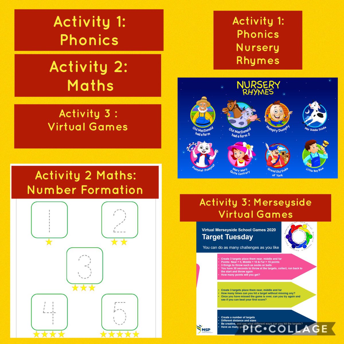 FRISbutterflies's tweet photo. Tomorrow is Target Tuesday! See if you can make a target, hit a target and then make the target more challenging! In phonics, we are changing words in nursery rhymes. In maths, we are learning to write numbers 1-5. Have a great day! 🤗👍 https://t.co/nQUXty7oGm