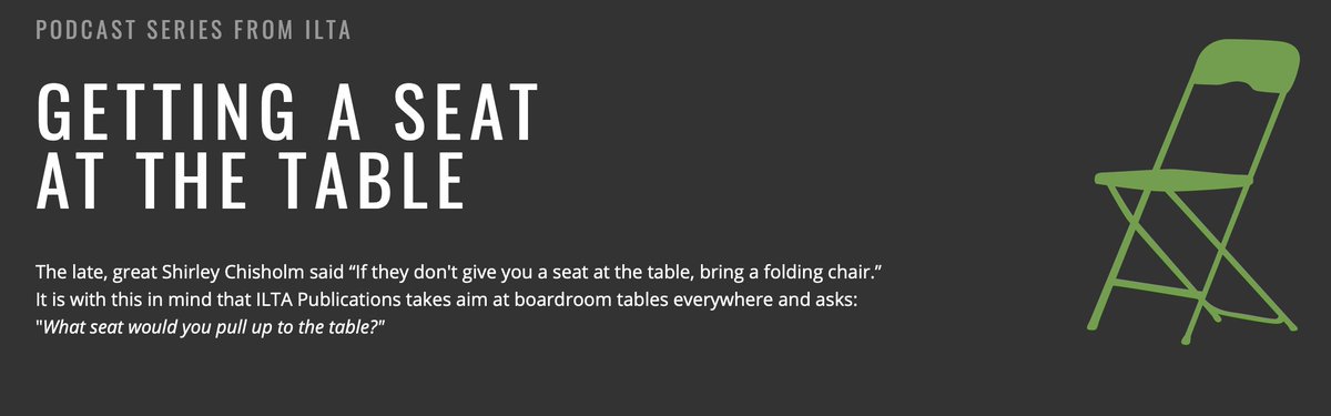 stuebeb's tweet photo. Women have always led. @ILTANet is continuing the stories of Women Who Lead with an updated page for "Getting a Seat at the Table". Pull up a chair, join me and a fantastic rotating series of ILTAns and ILTA-family members, and tune in. https://t.co/wXHfqLHYG1 https://t.co/crTxgXLKis