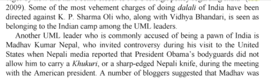 Oli is hardly principled. 10 years ago, was seen as close to India. So, the problem is not the leader, but the overwhelming anti-India sentiment among the youth. Oli is merely using it.