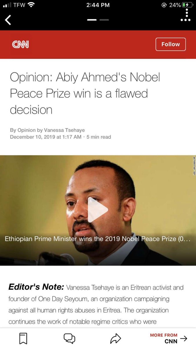 use this link to leave a review as to by  @AbiyAhmedAli noble peace prize win should taken away!  #OromoProtests  #OromoRevolution  http://nobelprize.org/contact 