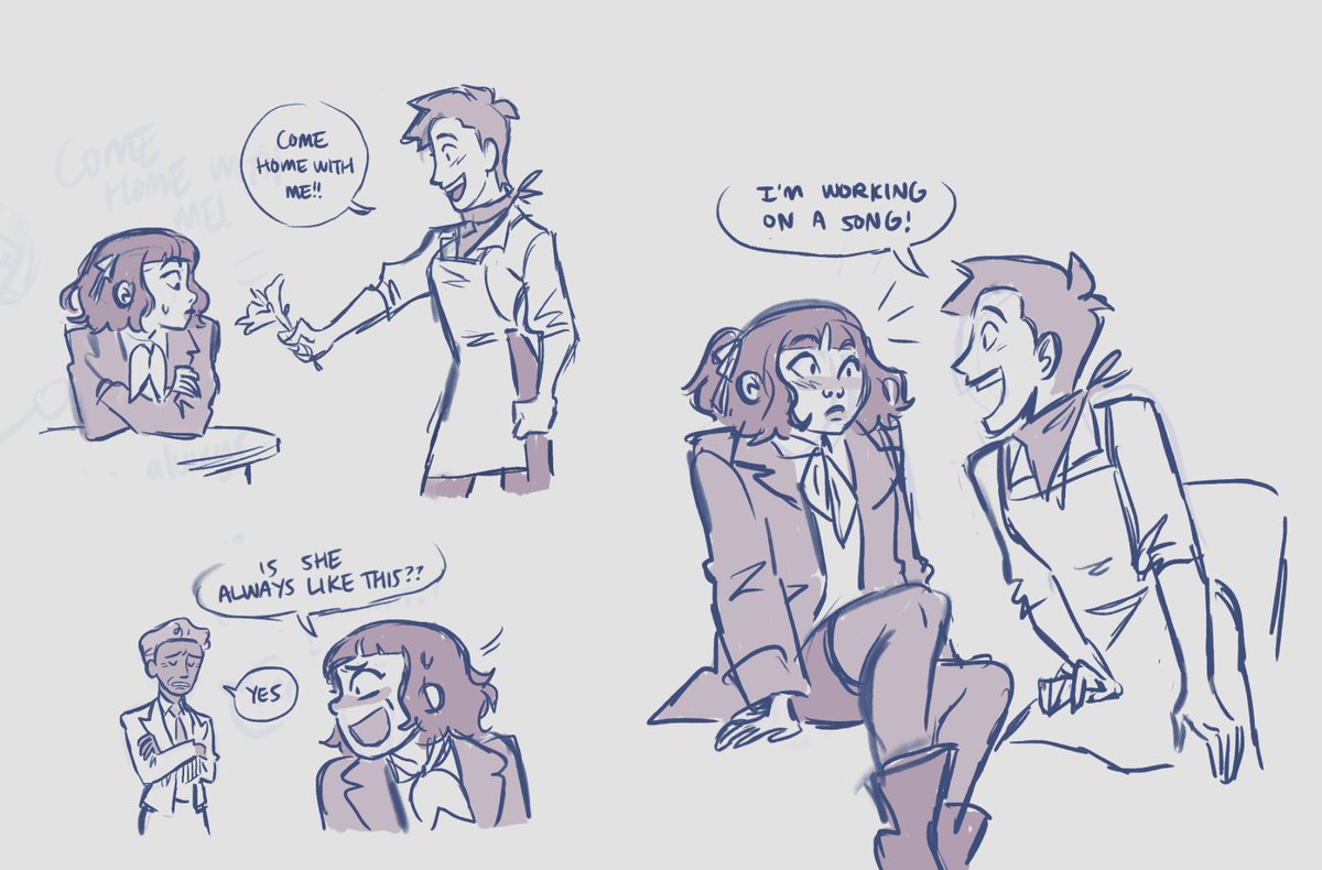hello. come on in. please, have a seat. welcome to my hadestown all lesbians au 