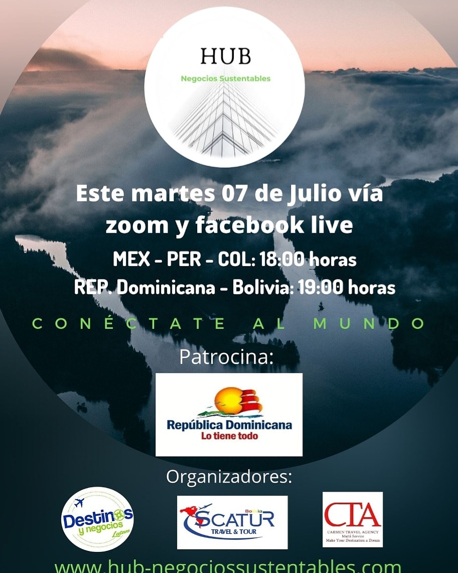 FollowUPDM's tweet photo. Te invitamos al lanzamiento del  "HUB Negocios Sustentables" este martes 7 de julio a las 18 horas MEX - COL - PER y a las 19 horas Rep. Dominicana y Bolivia. ARG 20 hs.
Haz clic y regístrate, espacio limitados, ven con nosotros, hasta la cima!! https://t.co/OsqlFRcCpK https://t.co/VRUKs4K3uw