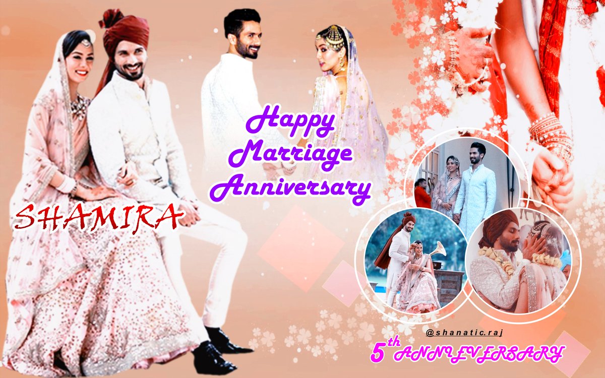 Happy 5th anniversary 😍😘❤❤
@shahidkapoor😘❤ @mira.kapoor 😘💖 #5YearsOfShahidMira 💐🎉🎊💘❤💖
#5thAniversary #5thAniversaryOfShahidMira
#Shahid #Mira
#ShaMira #ShahidMira
#5YearsOfShaMira 
#ShahidKapoor #MiraKapoor
#MiraRajput #MiraRajputkapoor
#Love