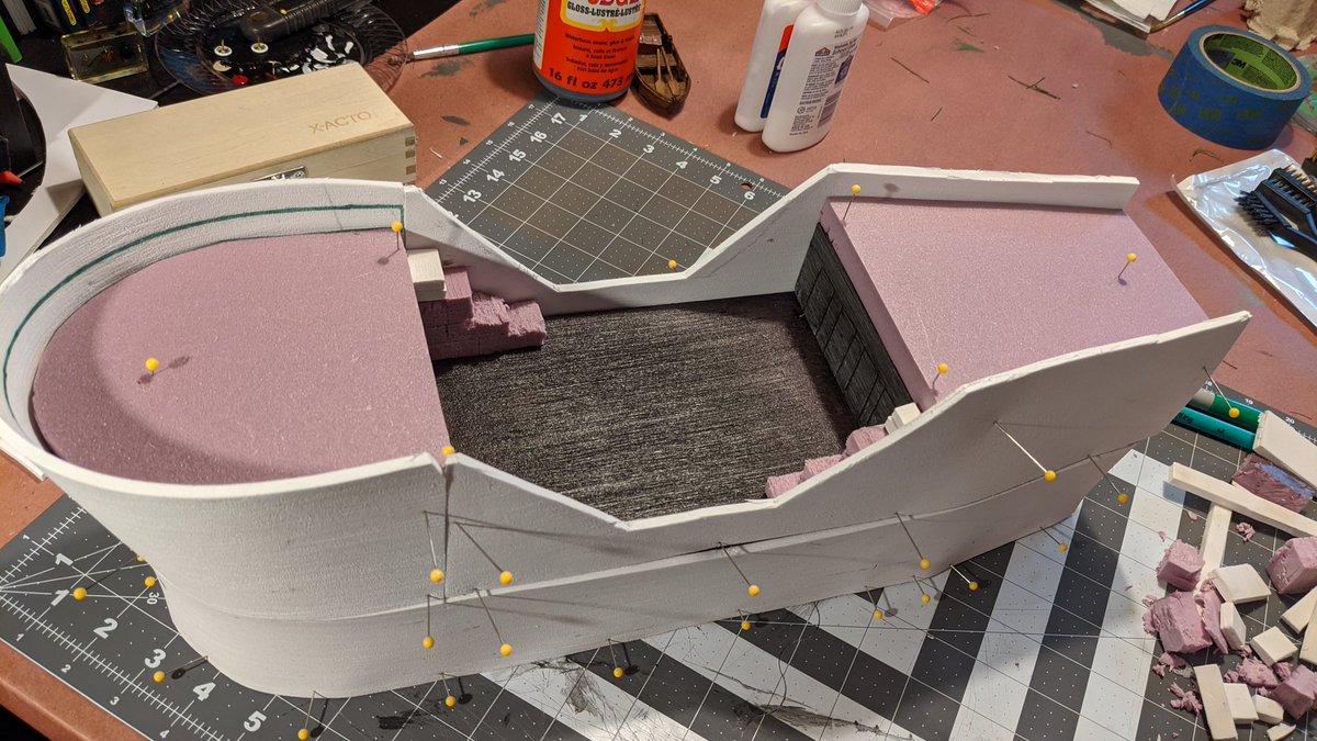 KrazieUnkie's tweet photo. Oh, can I show you what I'm proudest of? No it's not an orphanage. #WIP #DNDShip #DIYMiniatures https://t.co/kFiJIF7h0R