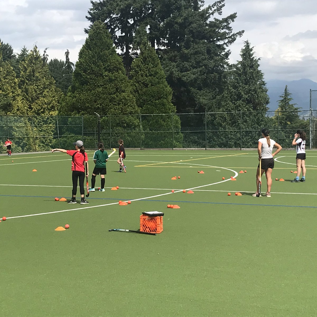 Vancouver Hawks are back on the field!! Happy to have Day One of our camps today . Safe &amp; distanced play. Learn more at VancouverHawks.com