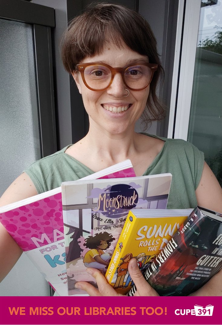 CUPE391's tweet photo. We are sharing messages from our CUPE 391 members who want to let you know what they’ve missed most about working at Vancouver Public Library.
Today, meet Jean!
#wemissourlibrariestoo #vancouver #vancouverpubliclibrary #VPL #vanpoli #librarytwitter #vanlab #onlylibrariescan https://t.co/ILTwQxhHah