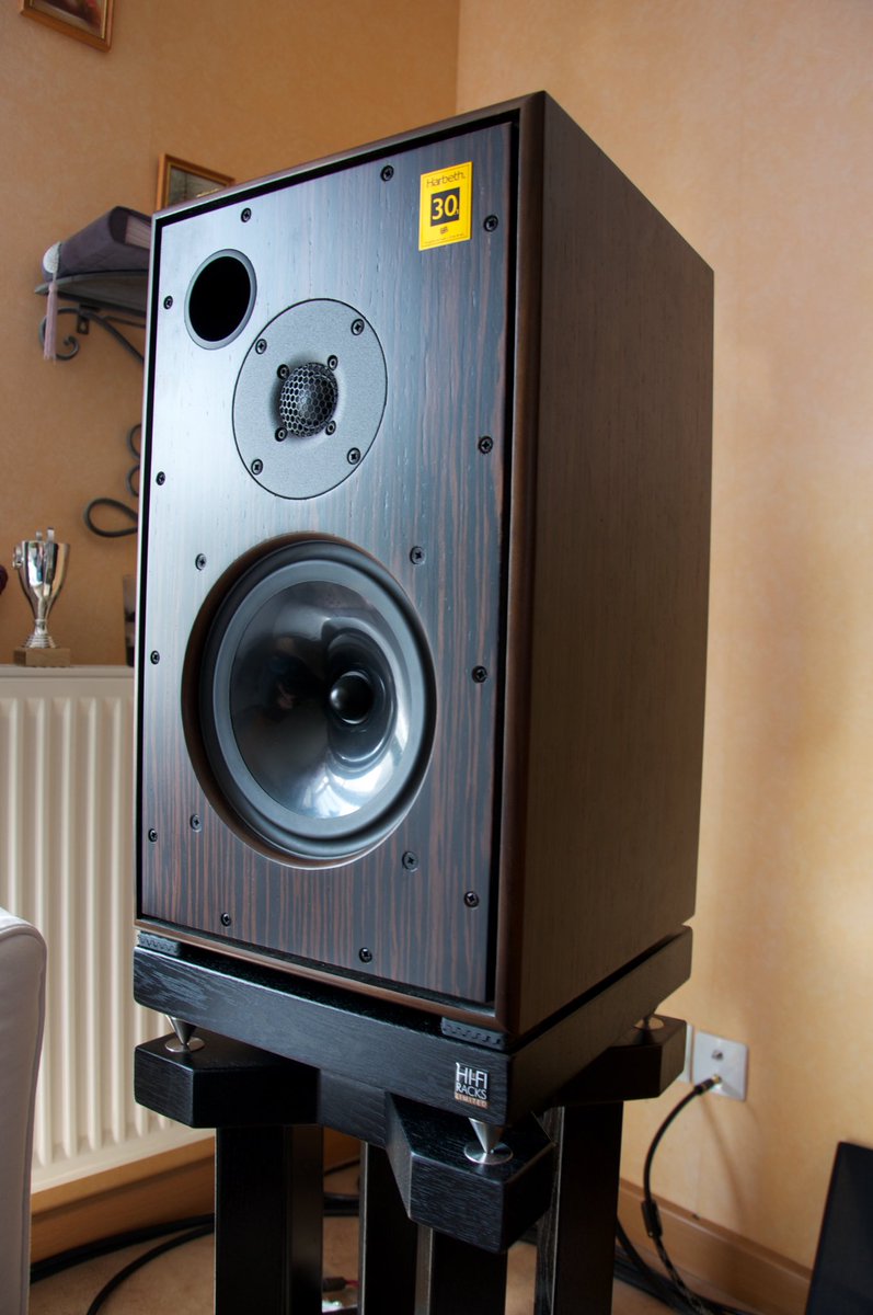 HiFiRacksLtd's tweet photo. Shown here in a brilliant photo from High End Audio, the Grand Speaker Stands eliminate the negative effects of vibration on acoustic integrity with an additional layer of decoupling, isolating your @HarbethHQ speakers for unparalleled sound quality. Thank you #HighEndAudio 🌟 https://t.co/cPpFrxv5So