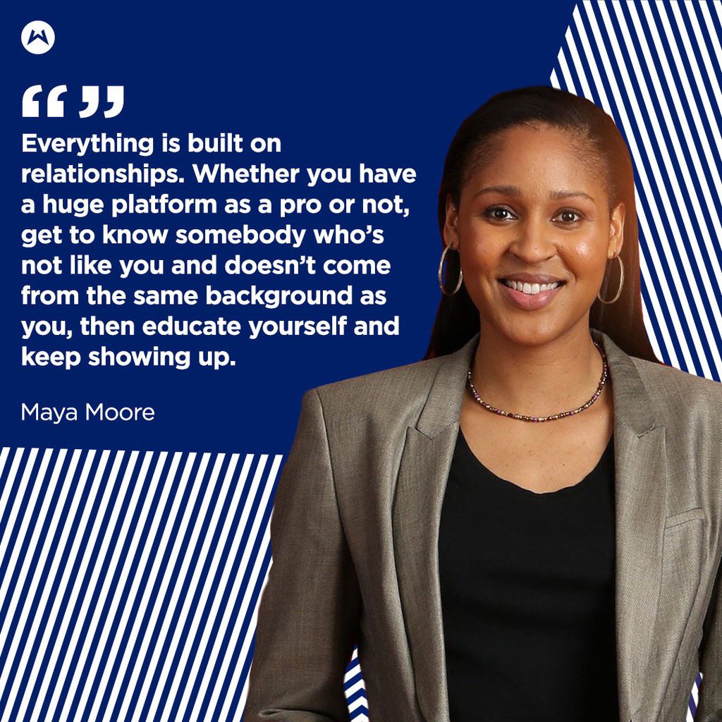 the_team_co's tweet photo. .@MooreMaya has done some life-changing things with her platform and will continue to do so. She is a motivation for many to use their own platforms for good. Thank you, Maya.  #winwithjustice #MondayMotivation #mondaythoughts https://t.co/PmLbs2cvCE
