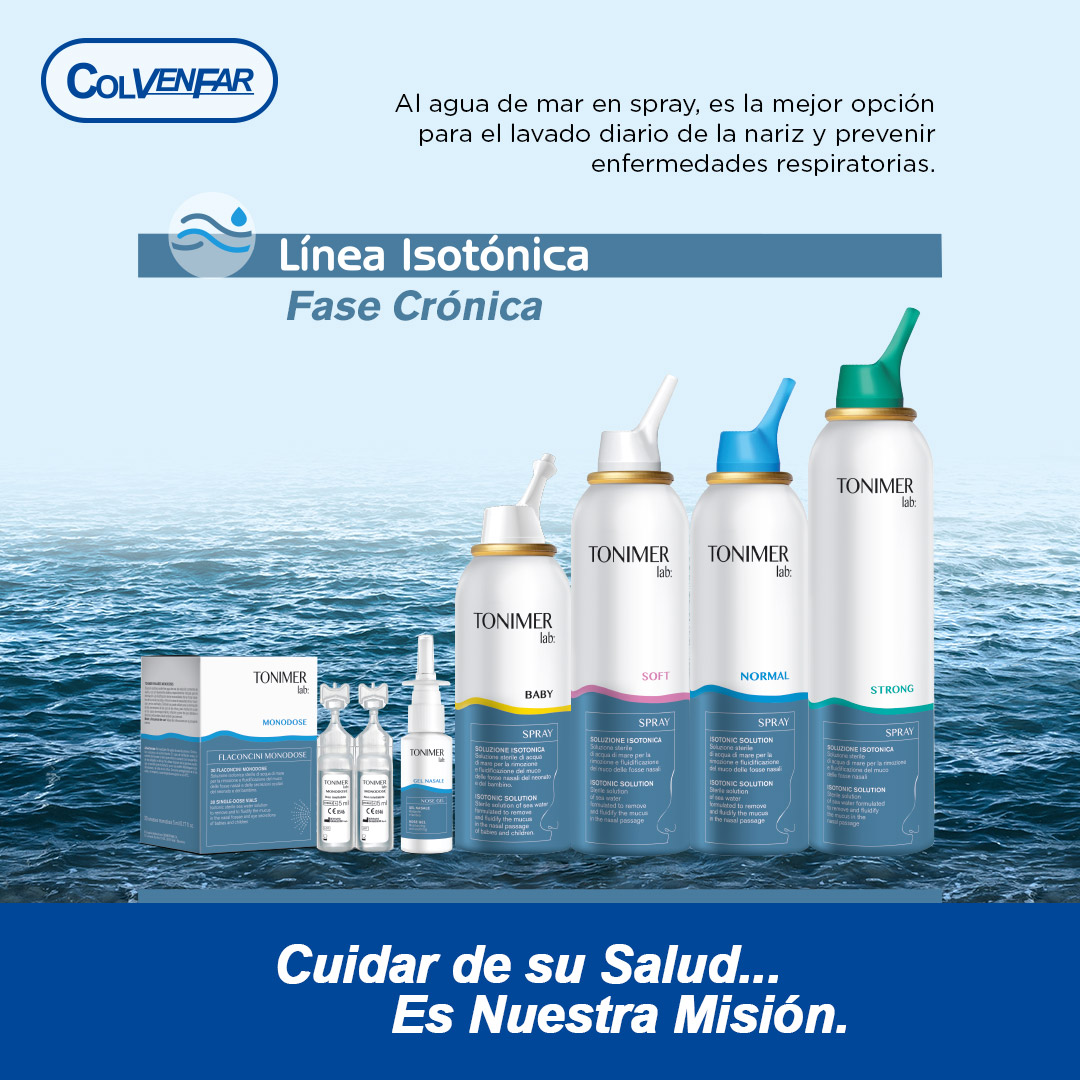 colvenfar's tweet photo. Tonimer Línea Isotónica (Fase Crónica): Al agua de mar en spray, es la mejor opción para el lavado diario de la nariz y prevenir enfermedades respiratorias. 🛒 https://t.co/zYhN54Igf7 #Tonimer #Colvenfar #aguademar https://t.co/HPichUdThj