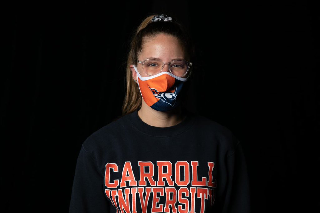 carrollu's tweet photo. All of us in the Pioneer community will do our part to help stop the spread of COVID-19 in the 2020-2021 academic year. Mask up with us! #maskuppios https://t.co/2PVSyx6b17