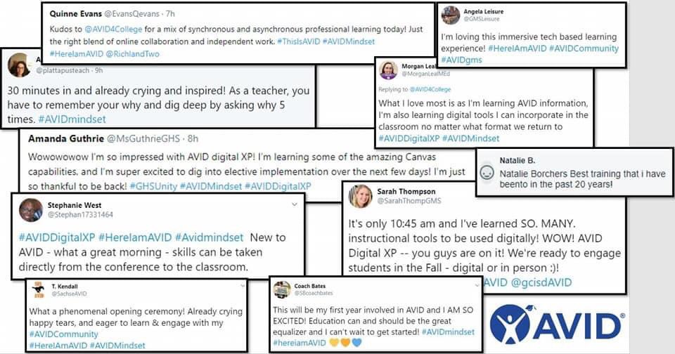 barco143's tweet photo. What are your folks saying about their summer profession learning? Educators who attend AVID DigitalXP  feel more confident about teaching in the coming year. We still have room; join us! @AVIDSRO #proflearn #ThisIsAVID #education #AVIDDigital  #onlinelearning https://t.co/Mp7qFpAno5
