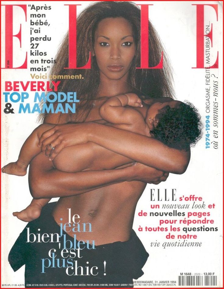 Beverly Peele. Made her modelling debut in 1987 and walked for brands like Chanel and Comme Des Garçons. She has numerous Vogue and Elle covers.