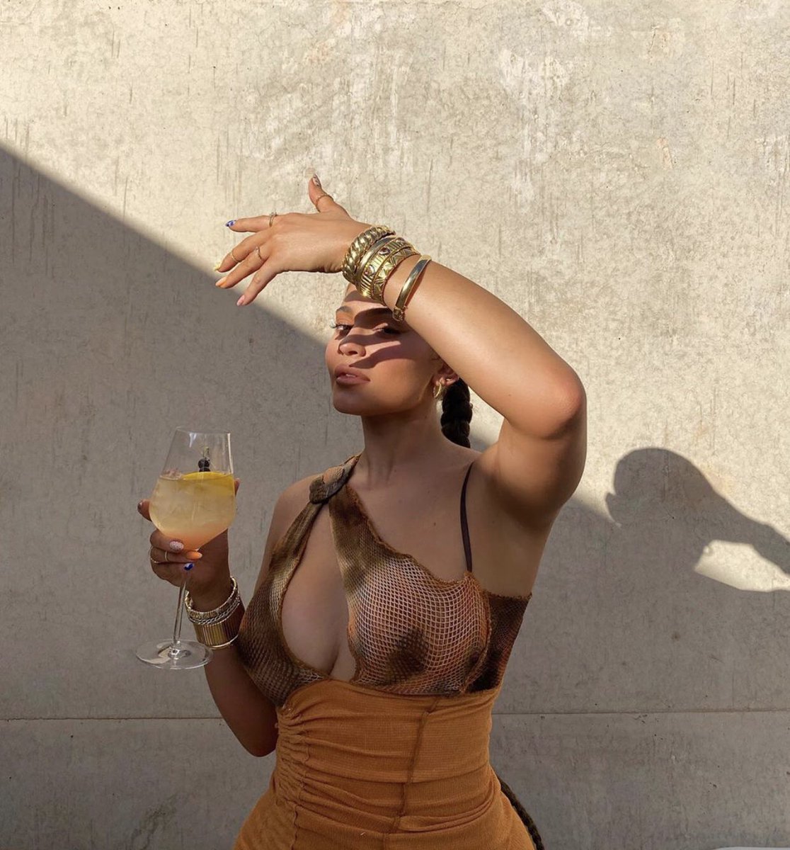 Kylie Jenner in Our Vashtie dress loudbrandstudios.com