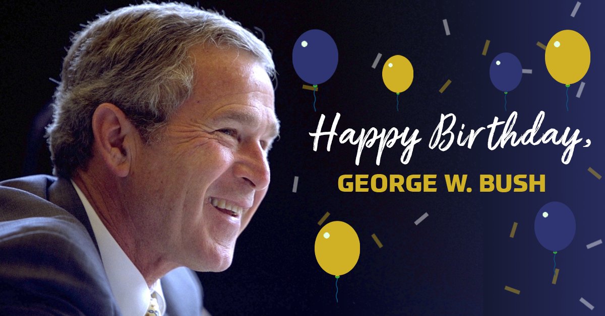 A very happy birthday to our 43rd President, George W. Bush! 