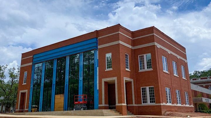 Montevallo's tweet image. The new Michael E. Stephens College of Business building is coming along and set to open this fall! Check out our business programs at montevallo.edu/scob #YouBelongAtMontevallo
